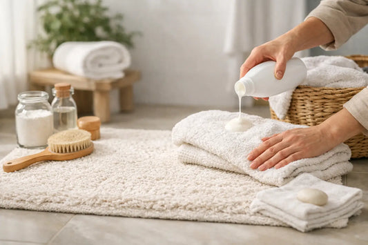 Badematte aus Baumwolle richtig pflegen