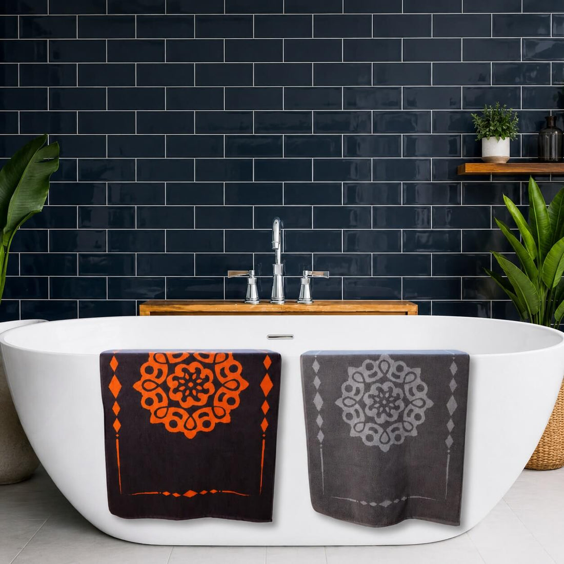 Badvorleger aus Baumwolle mit Mandala – Boho Badezimmer Guide